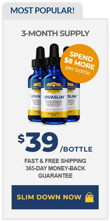 VivaSlim 3 bottle  order now ( Three Month Supply) - image